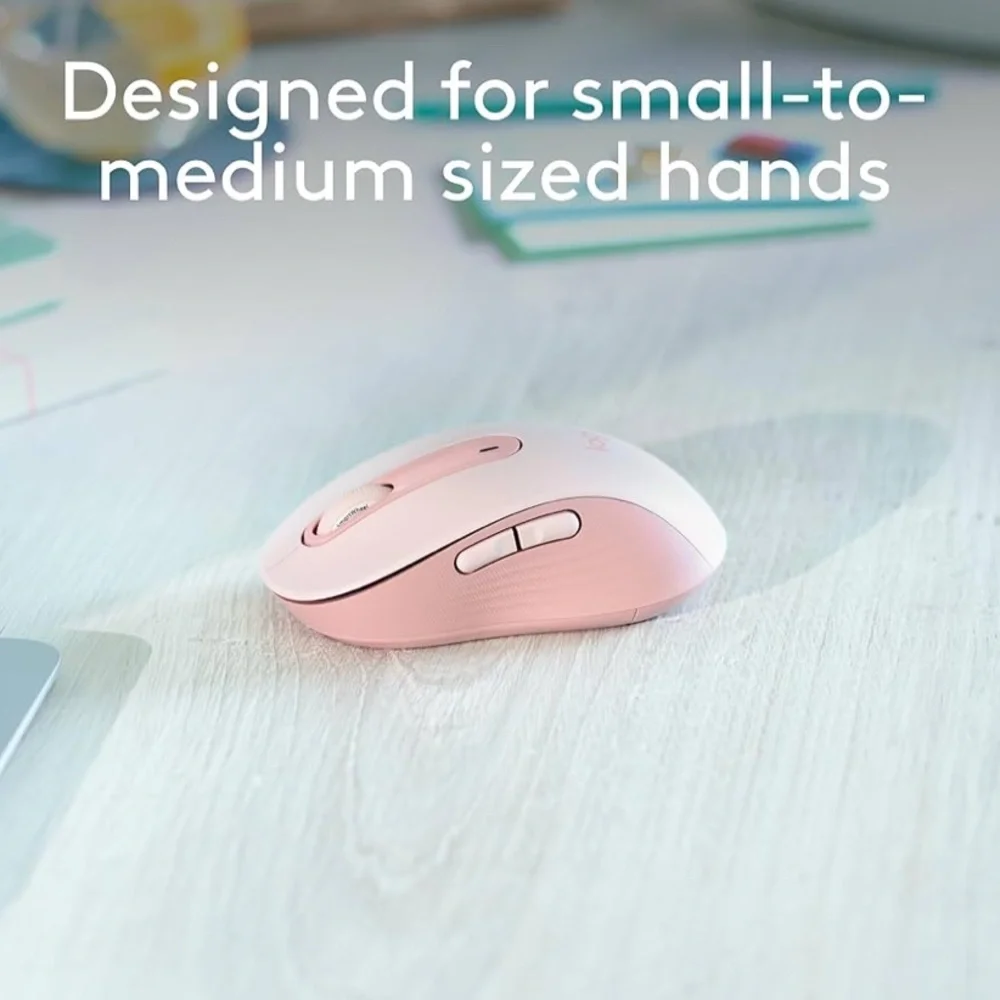 Logitech Signature M650 Wireless Optical USB Mouse, Pink